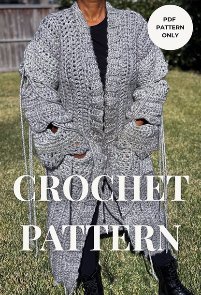 Enchanted Forest Cardigan Crochet Pattern (PDF)
